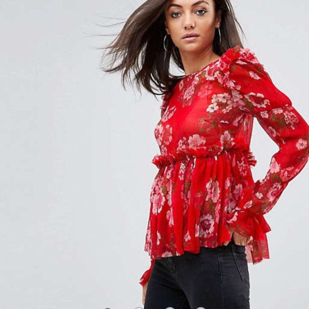 ASOS women’s floral dress shirt